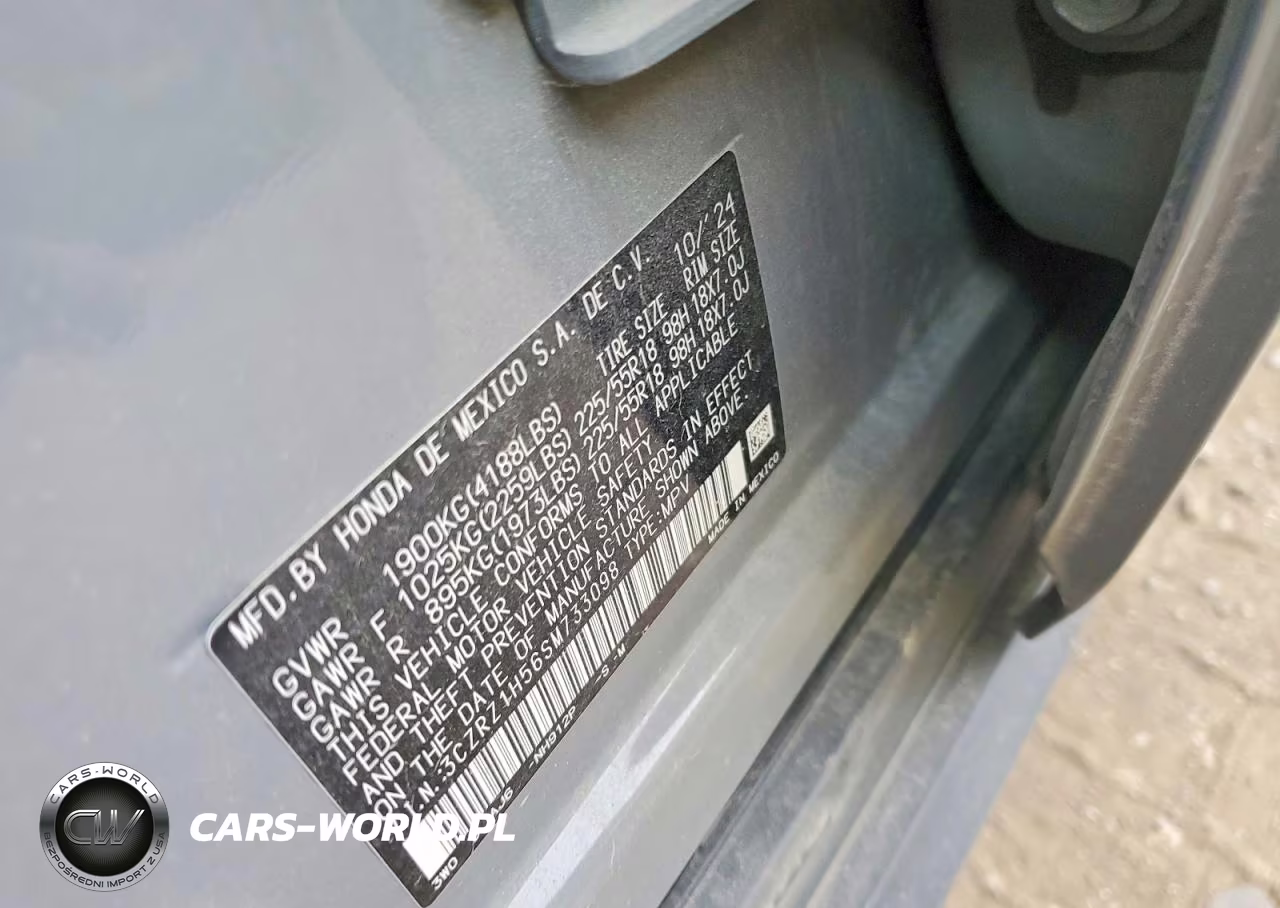 2025 Honda Hr-V Sport VIN:3CZRZ1H56SM733098 - 13