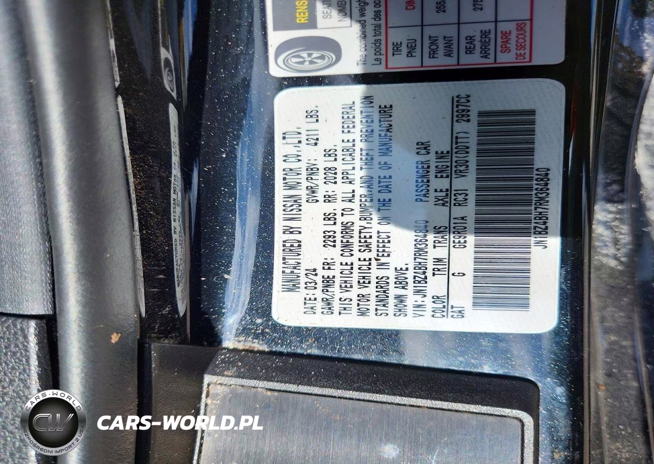 2024 Nissan Z Performance VIN:JN1BZ4BH7RM364840 - 12