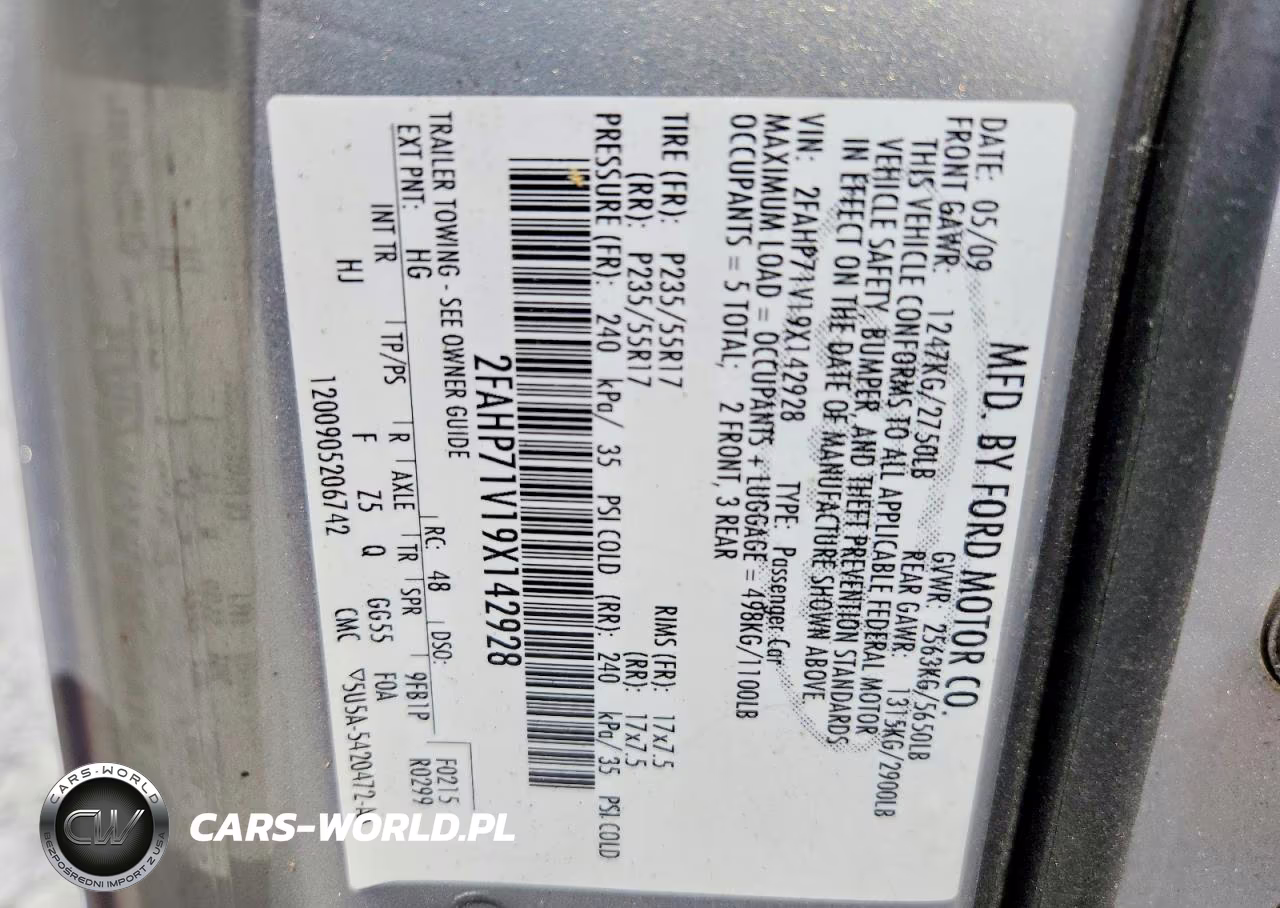 2009 Ford Crown Victoria Police Interceptor VIN:2FAHP71V19X142928 - 12