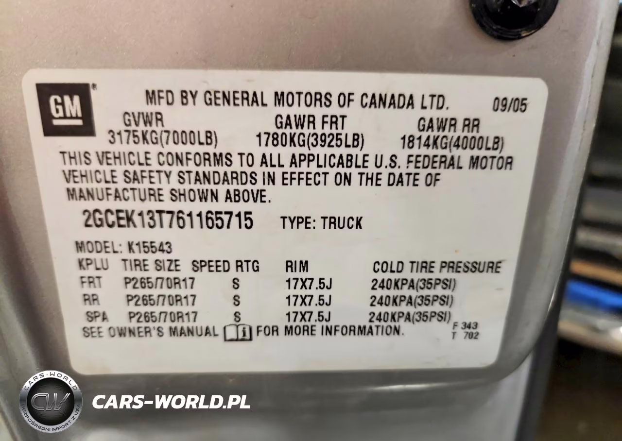 2006 Chevrolet Silverado K1500 VIN:2GCEK13T761165715 - 12
