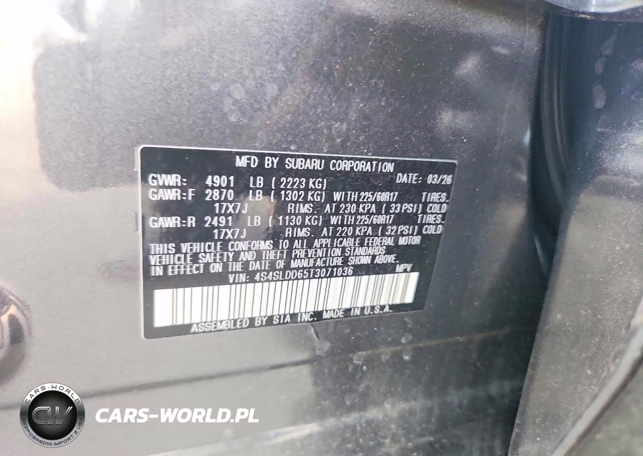 2026 Subaru Forester Premium VIN:4S4SLDD65T3071036 - 14