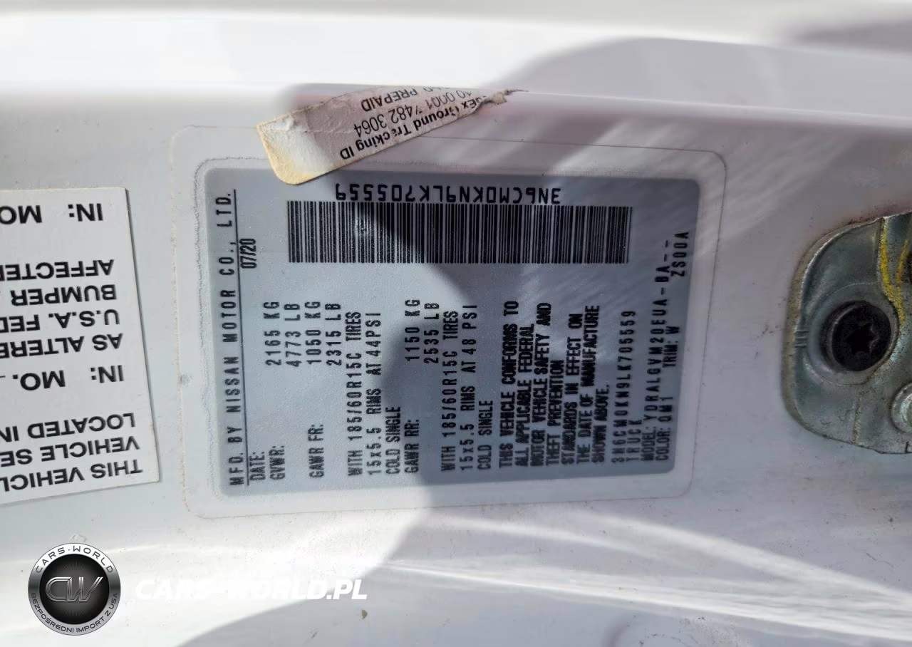 2020 Nissan Nv200 Cargo Sv Xtronic Cvt VIN:3N6CM0KN9LK705559 - 13