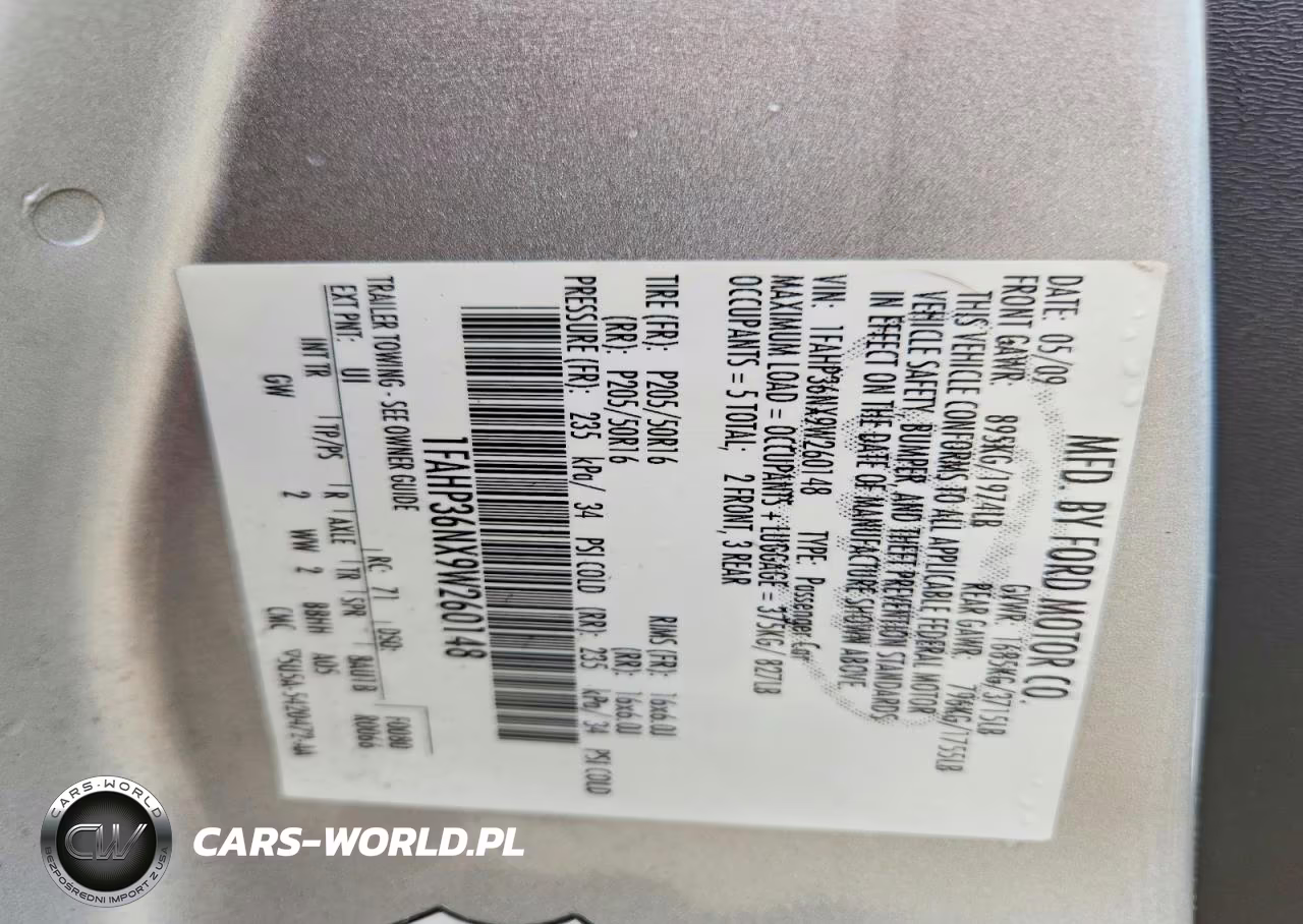 2009 Ford Focus Ses VIN:1FAHP36NX9W260148 - 12