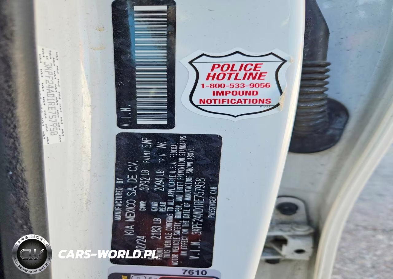 2024 Kia Forte Lxs VIN:3KPF24AD1RE757958 - 13