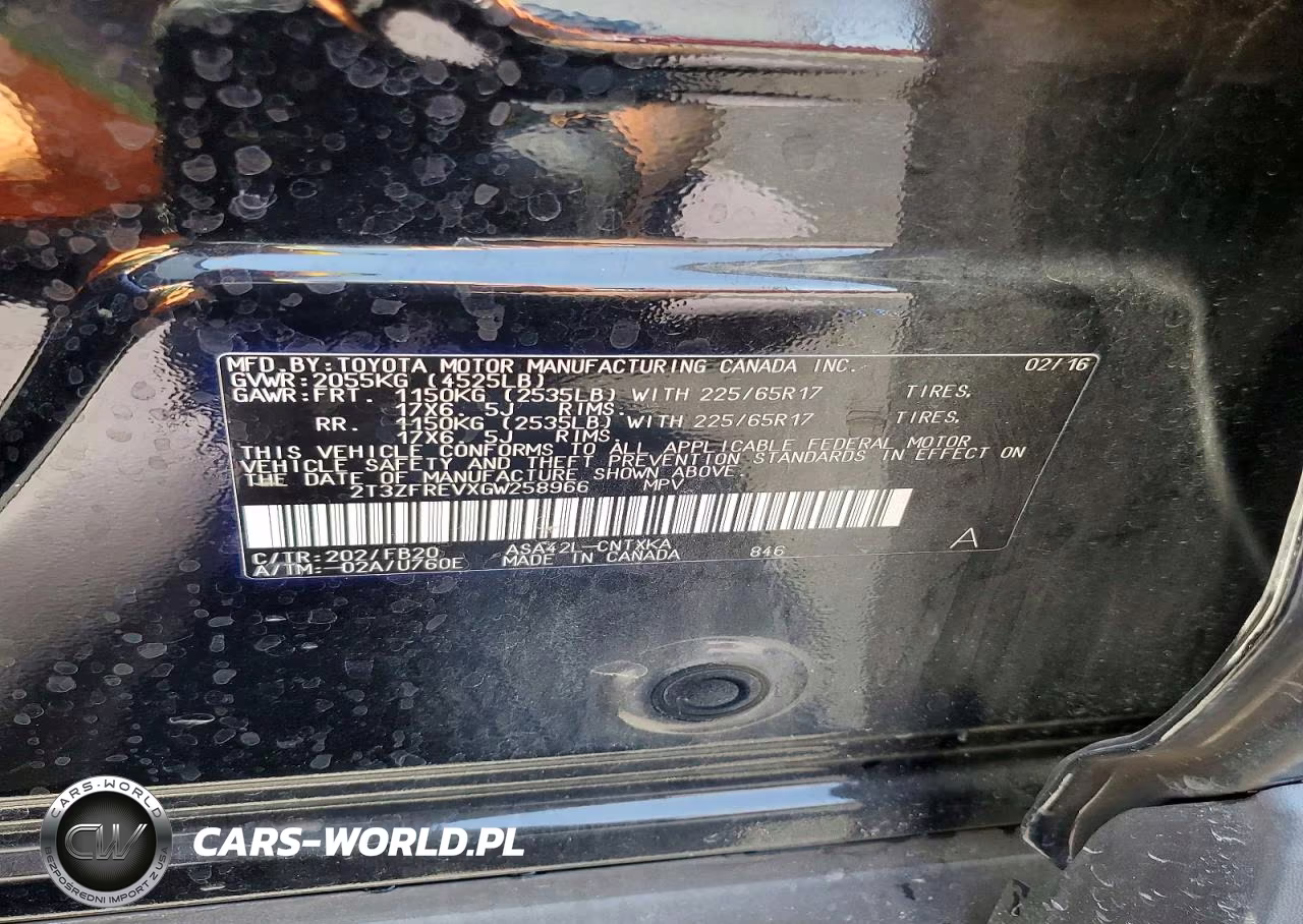 2016 Toyota Rav4 Le VIN:2T3ZFREVXGW258966 - 13