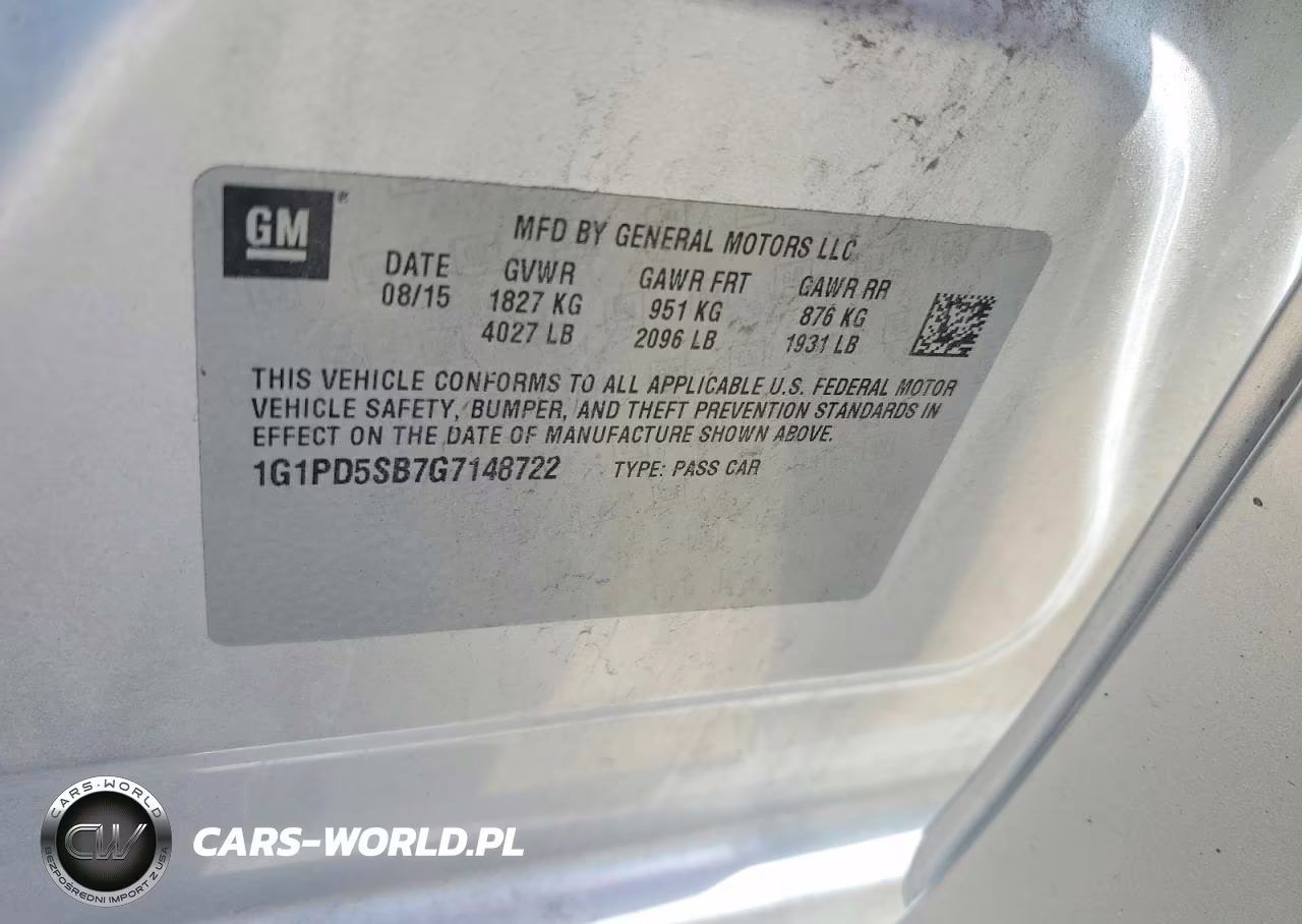 2016 Chevrolet Cruze Limited Lt VIN:1G1PD5SB7G7148722 - 12