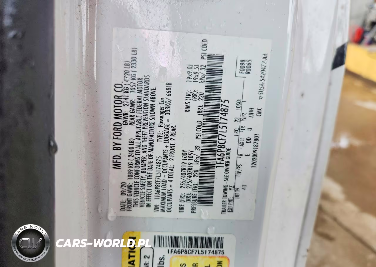 2020 Ford Mustang Gt VIN:1FA6P8CF7L5174875 - 12