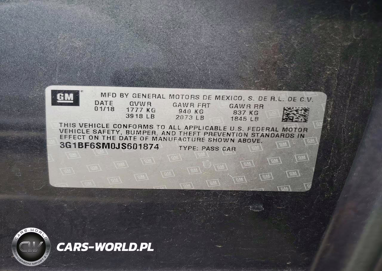 2018 Chevrolet Cruze Premier VIN:3G1BF6SM0JS601874 - 12