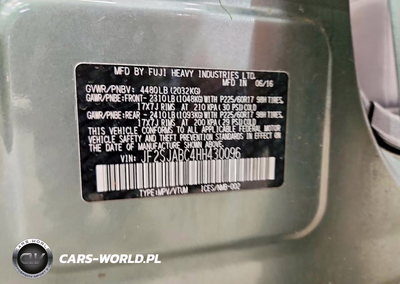 2017 Subaru Forester 2.5I VIN:JF2SJABC4HH430096 - 13