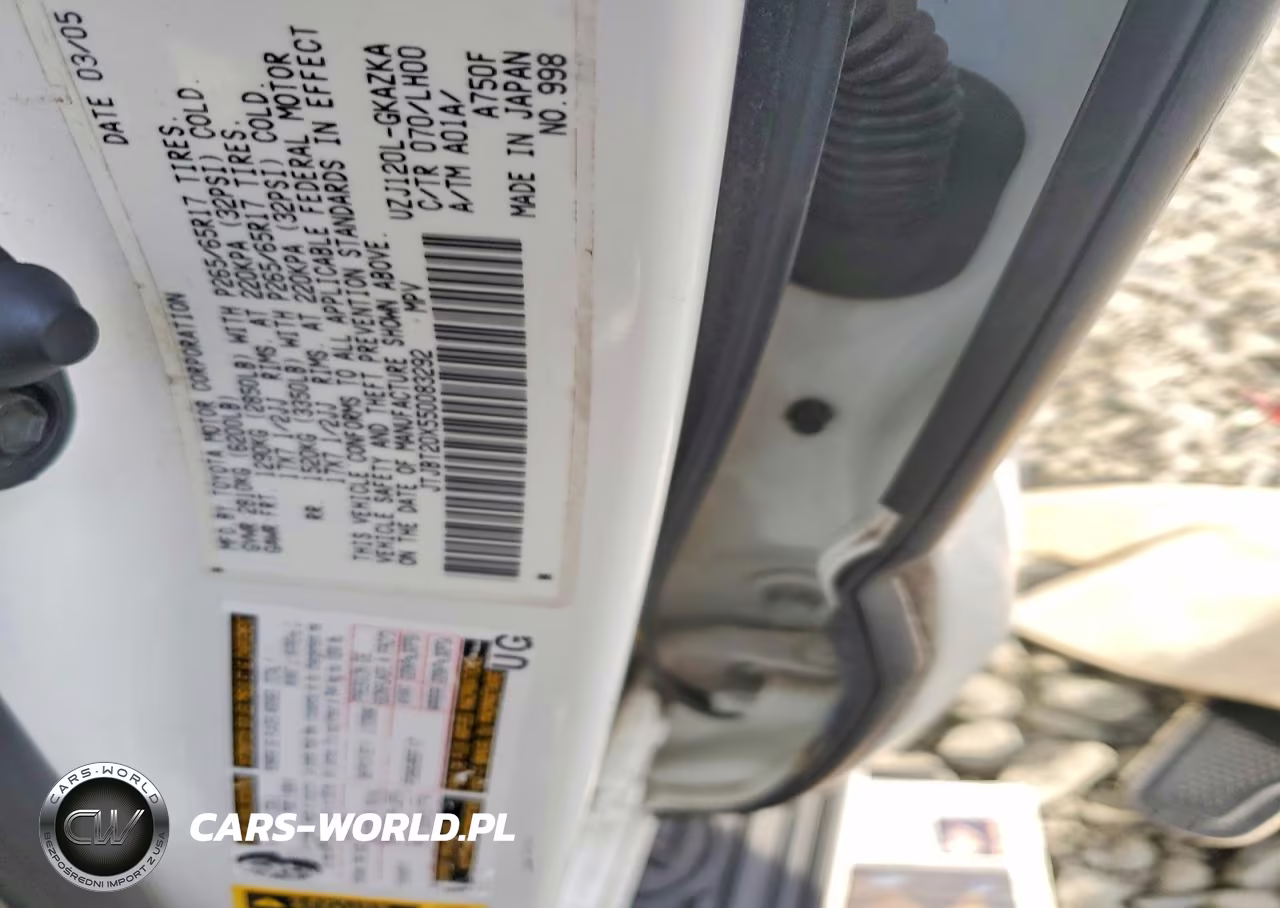 2005 Lexus Gx 470 VIN:JTJBT20X550083292 - 12