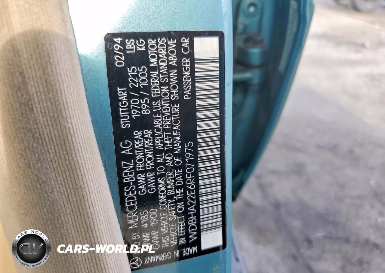 1994 Mercedes-Benz C 220 VIN:WDBHA22E6RF071975 - 12