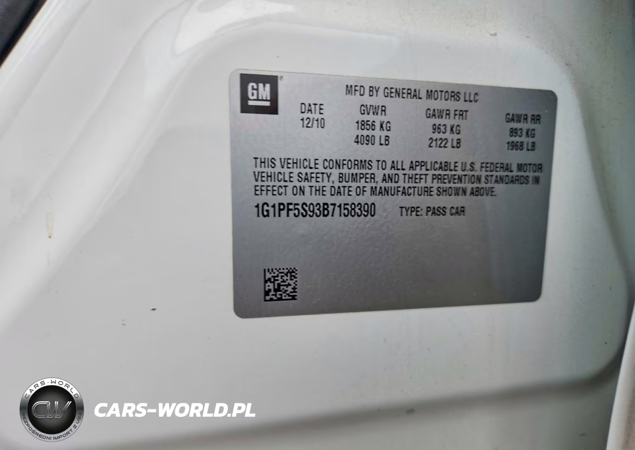 2011 Chevrolet Cruze Lt VIN:1G1PF5S93B7158390 - 12