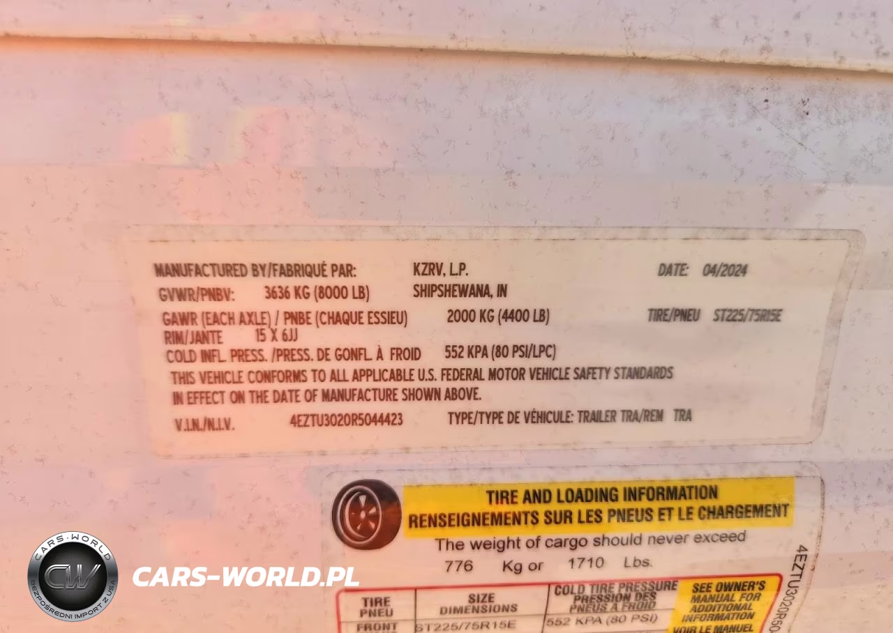 2024 Kz Rv Sportsmen Camper VIN:4EZTU3020R5044423 - 10
