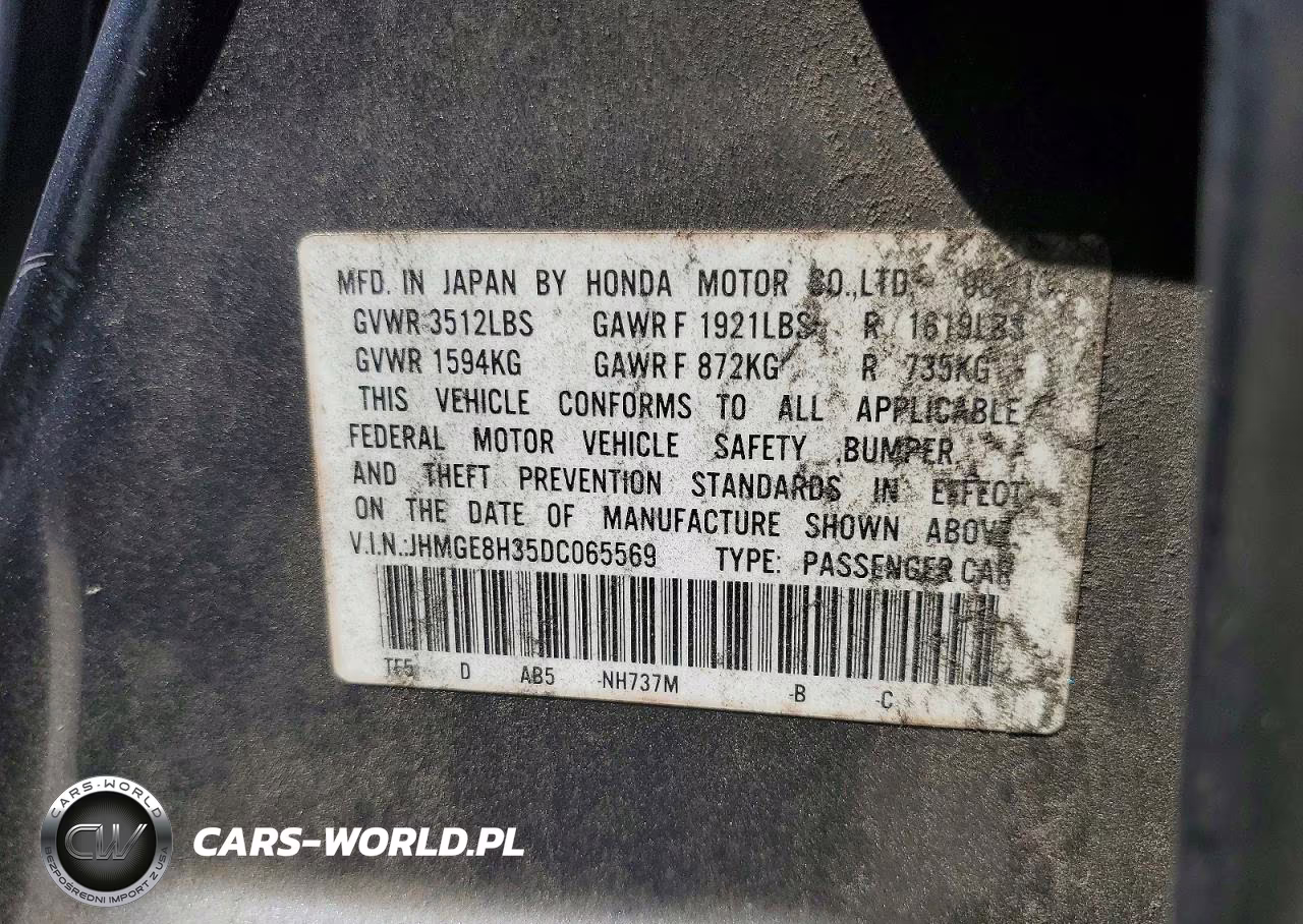2013 Honda Fit VIN:JHMGE8H35DC065569 - 12
