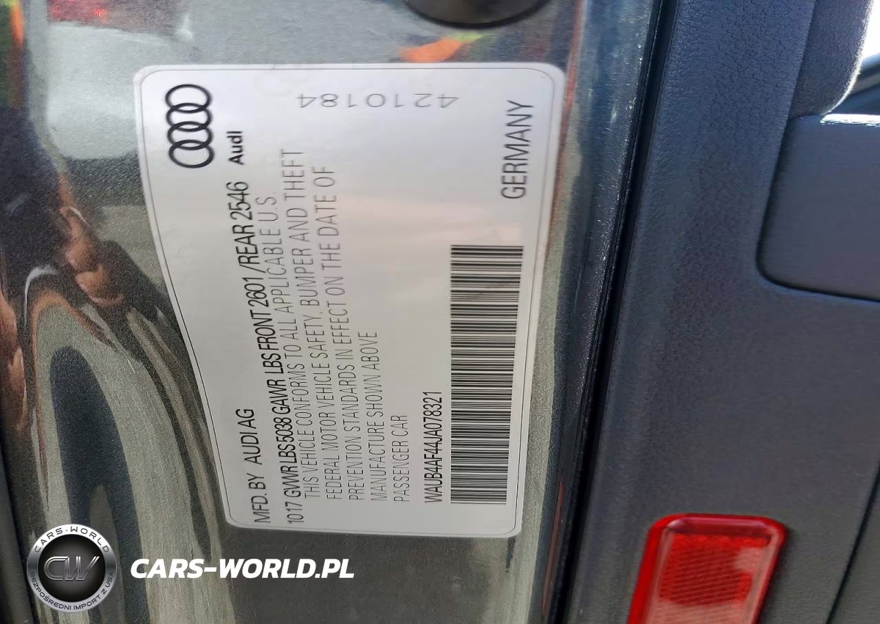 2018 Audi S4 Premium Plus VIN:WAUB4AF44JA078321 - 12