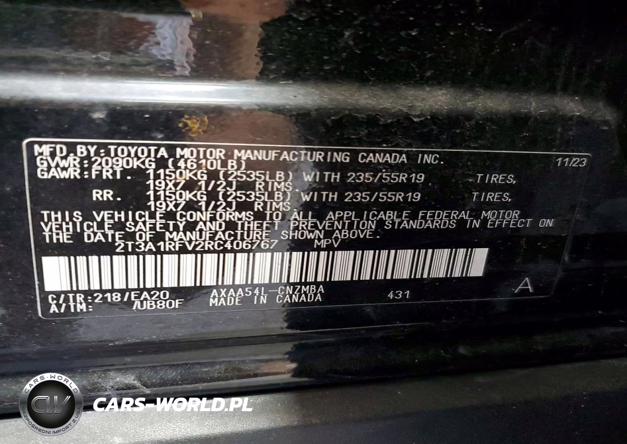 2024 Toyota Rav4 Xle Premium VIN:2T3A1RFV2RC406767 - 13