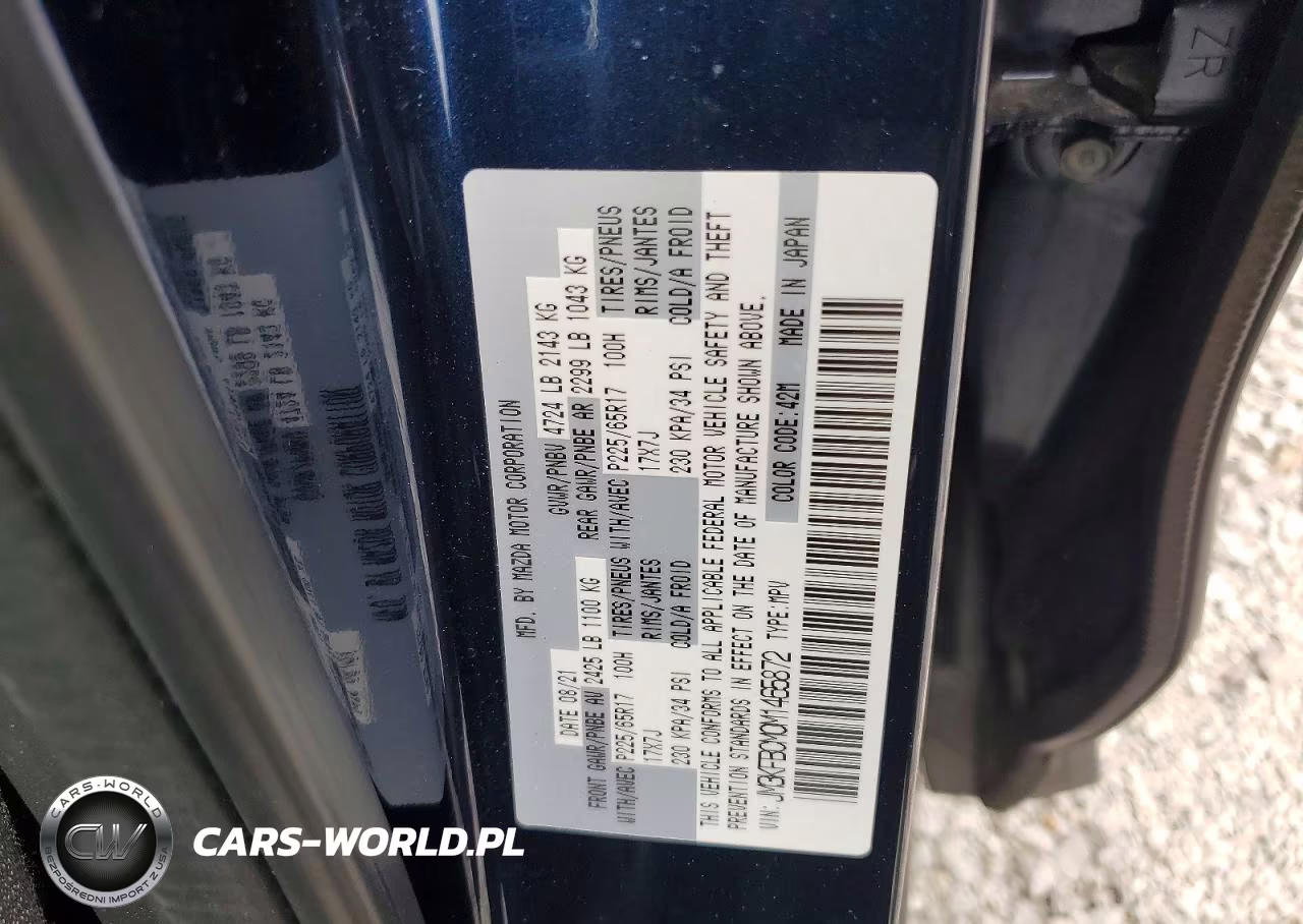 2021 Mazda Cx-5 Touring VIN:JM3KFBCM0M1465872 - 13