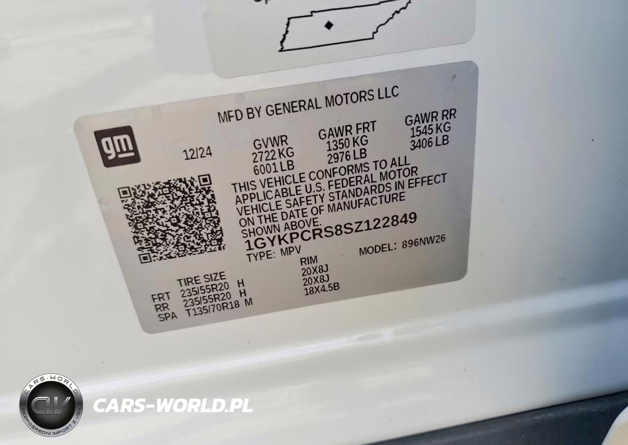 2025 Cadillac Xt6 Premium Luxury VIN:1GYKPCRS8SZ122849 - 13