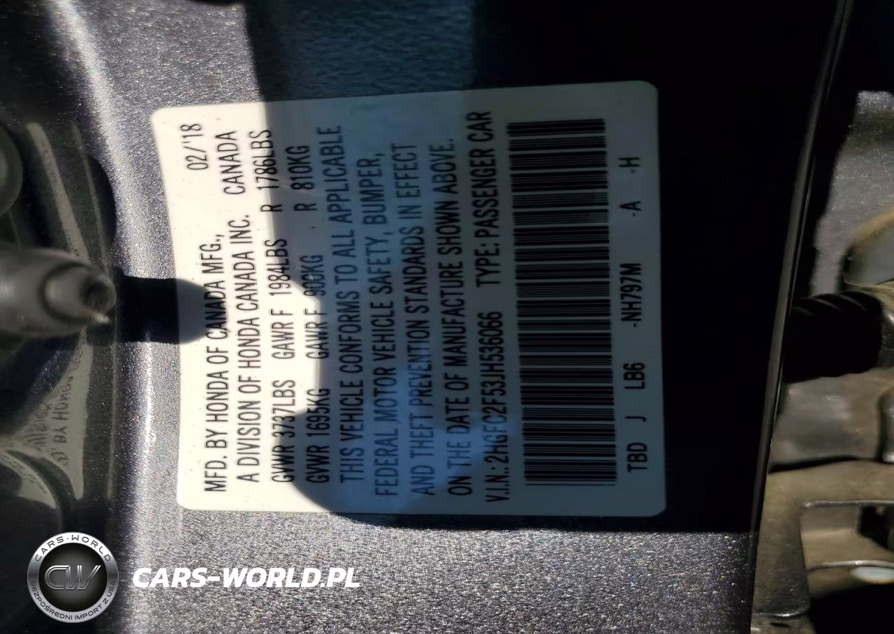 2018 Honda Civic Lx VIN:2HGFC2F53JH536066 - 12
