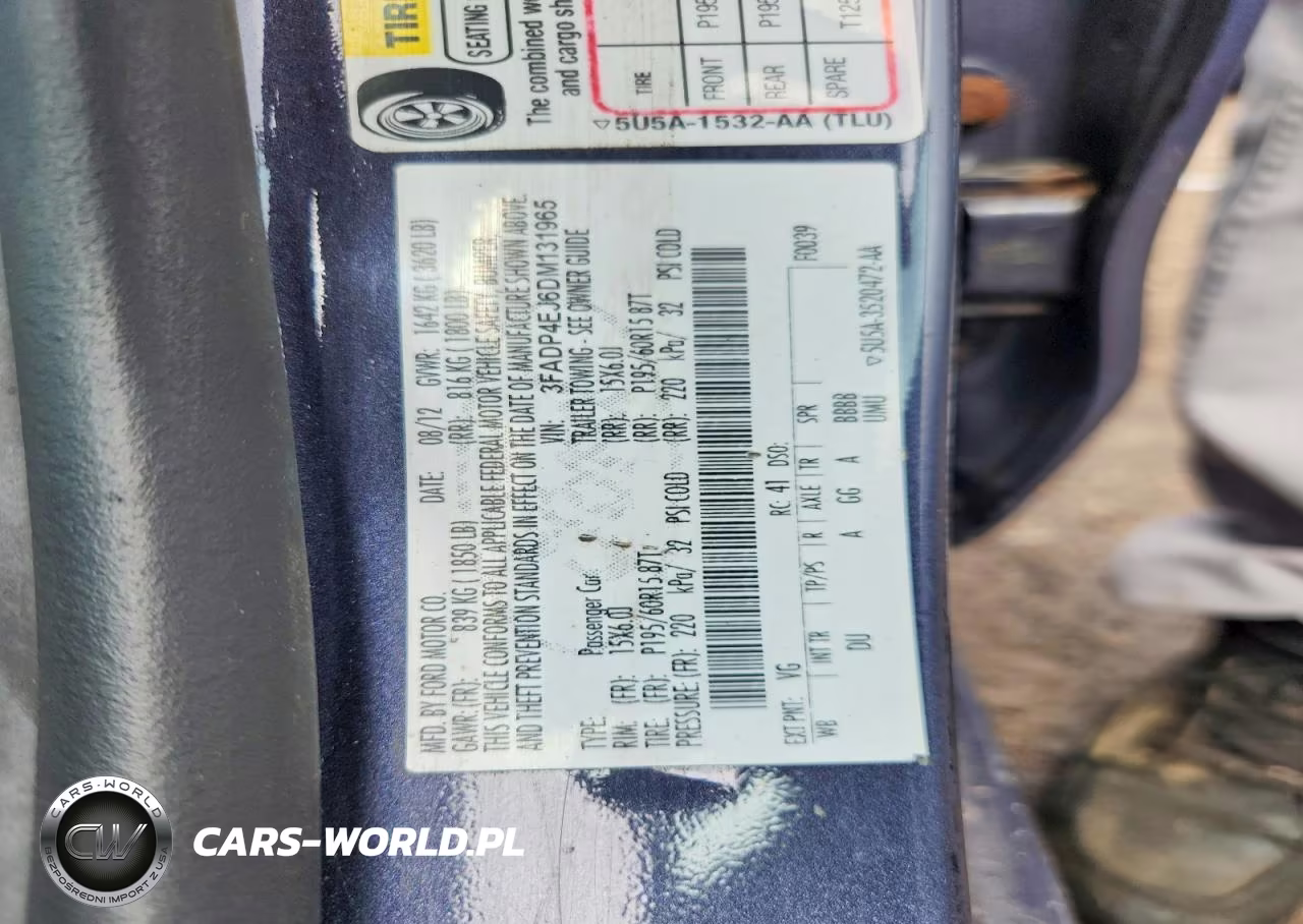 2013 Ford Fiesta Se VIN:3FADP4EJ6DM131965 - 12