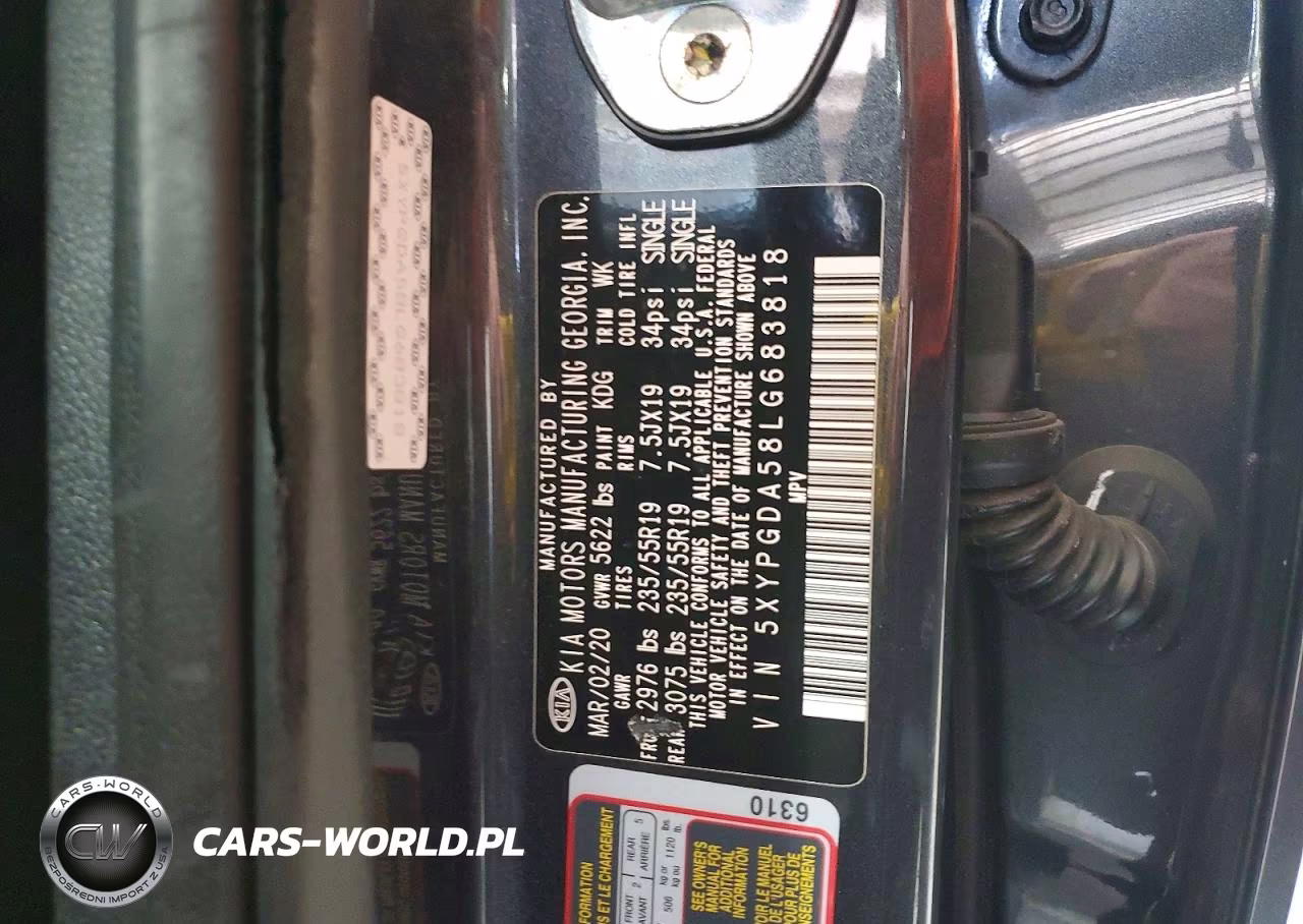2020 Kia Sorento S VIN:5XYPGDA58LG683818 - 14