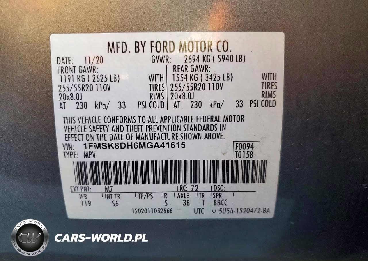 2021 Ford Explorer Xlt VIN:1FMSK8DH6MGA41615 - 13