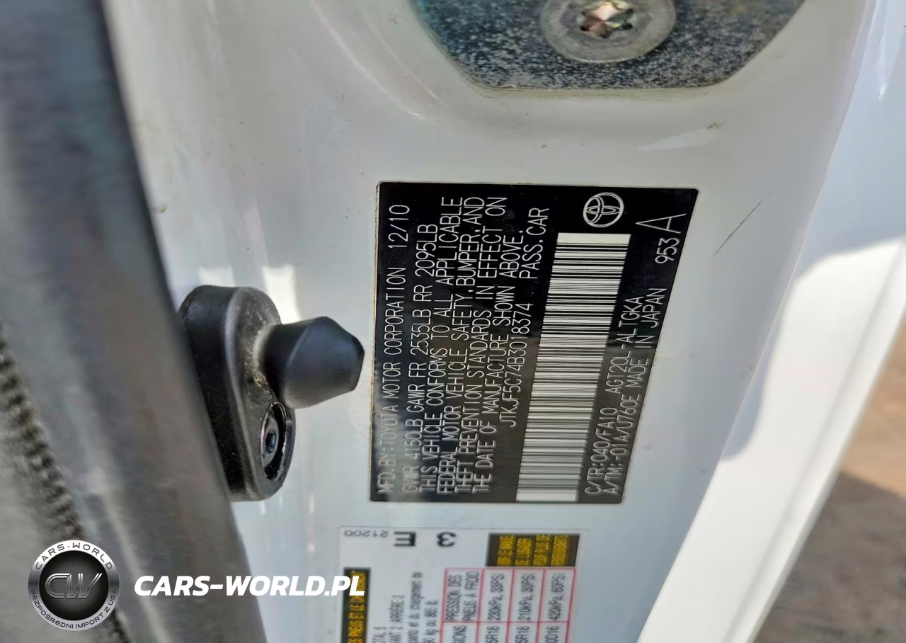 2011 Scion Tc Base VIN:JTKJF5C74B3018374 - 12