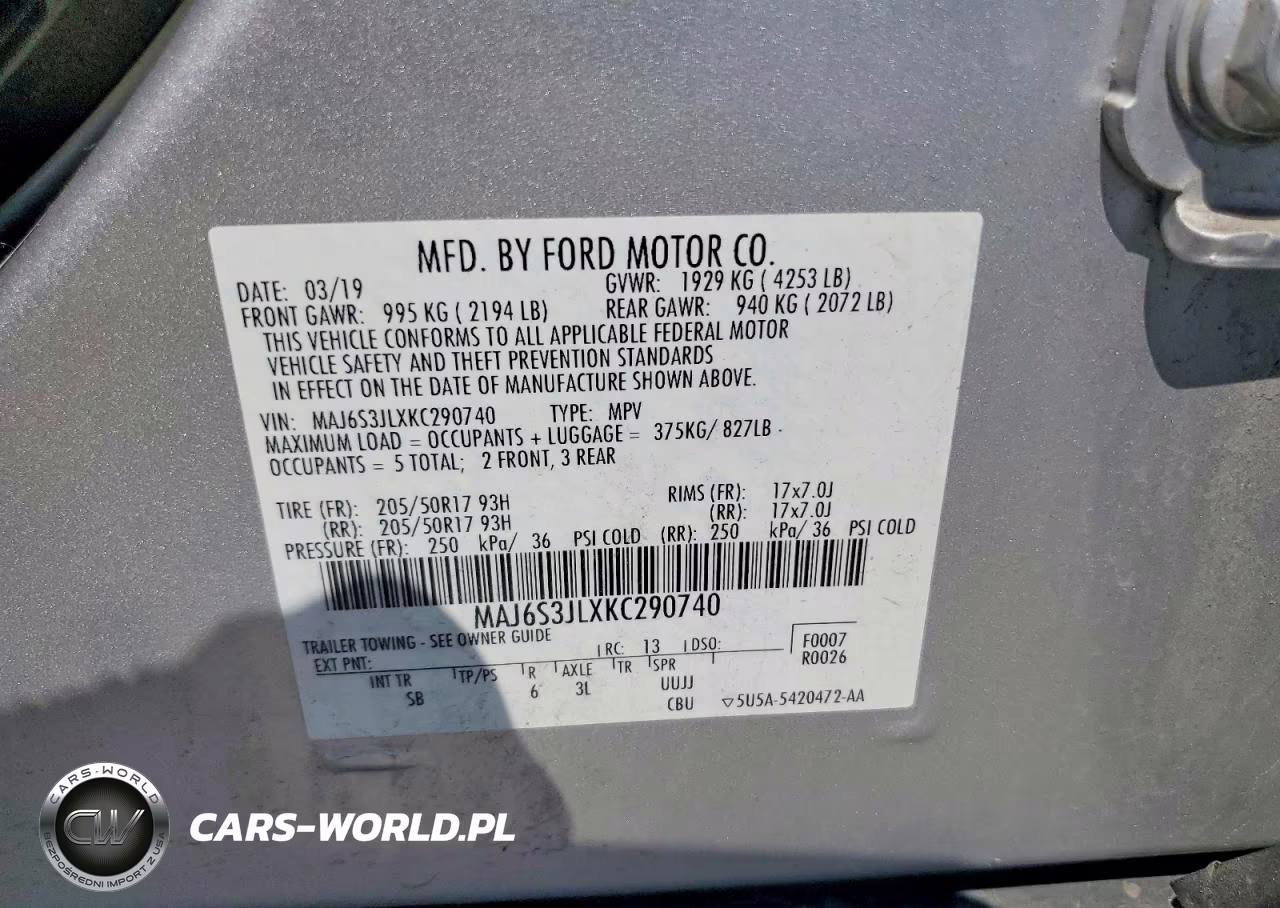 2019 Ford Ecosport Ses VIN:MAJ6S3JLXKC290740 - 13