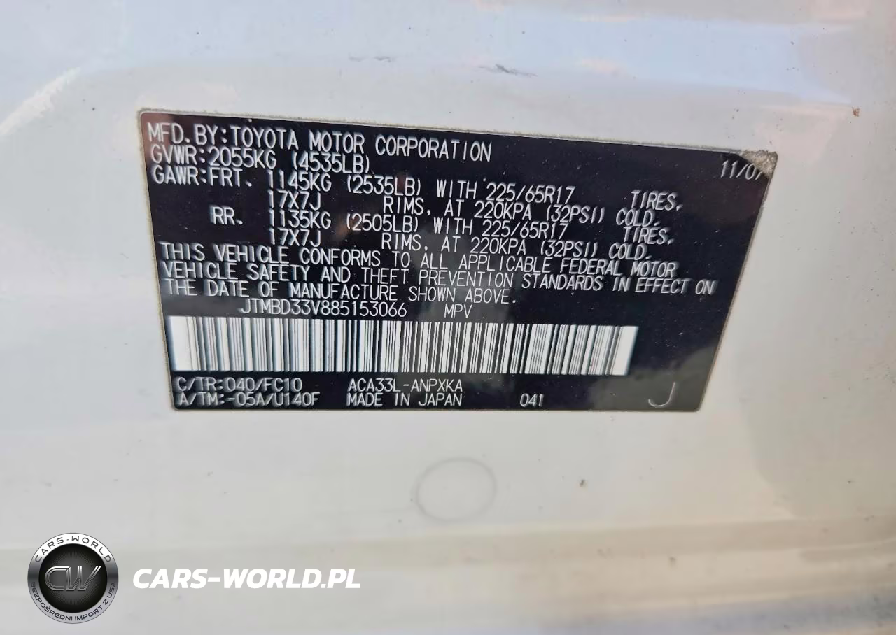 2008 Toyota Rav4 Base VIN:JTMBD33V885153066 - 13