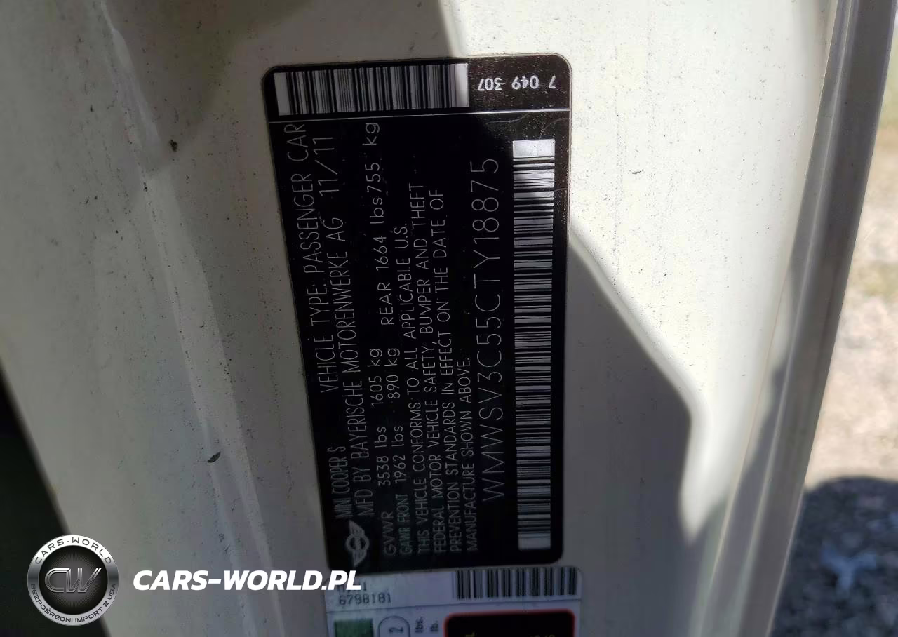 2012 Mini Cooper S VIN:WMWSV3C55CTY18875 - 13