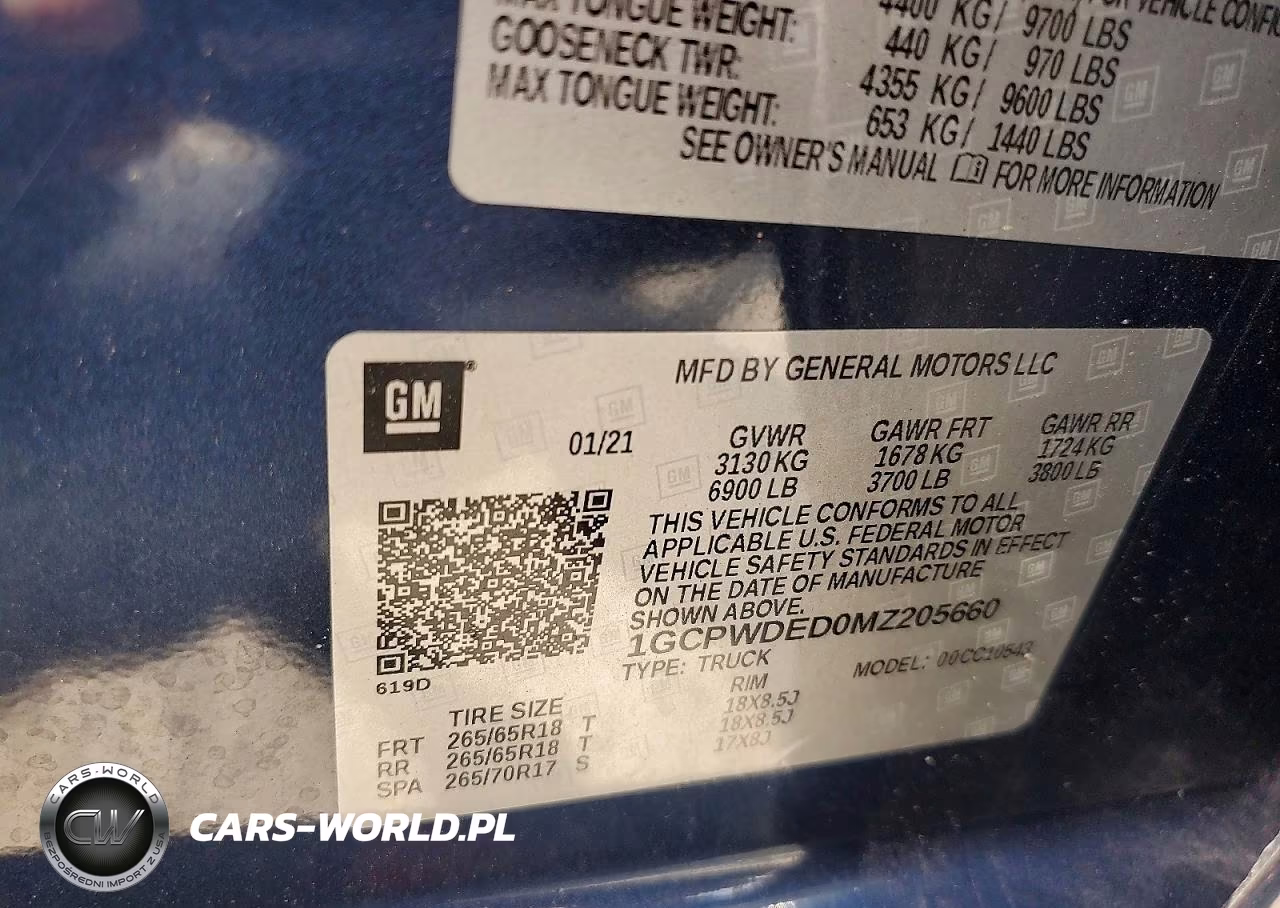 2021 Chevrolet Silverado C1500 Rst VIN:1GCPWDED0MZ205660 - 12