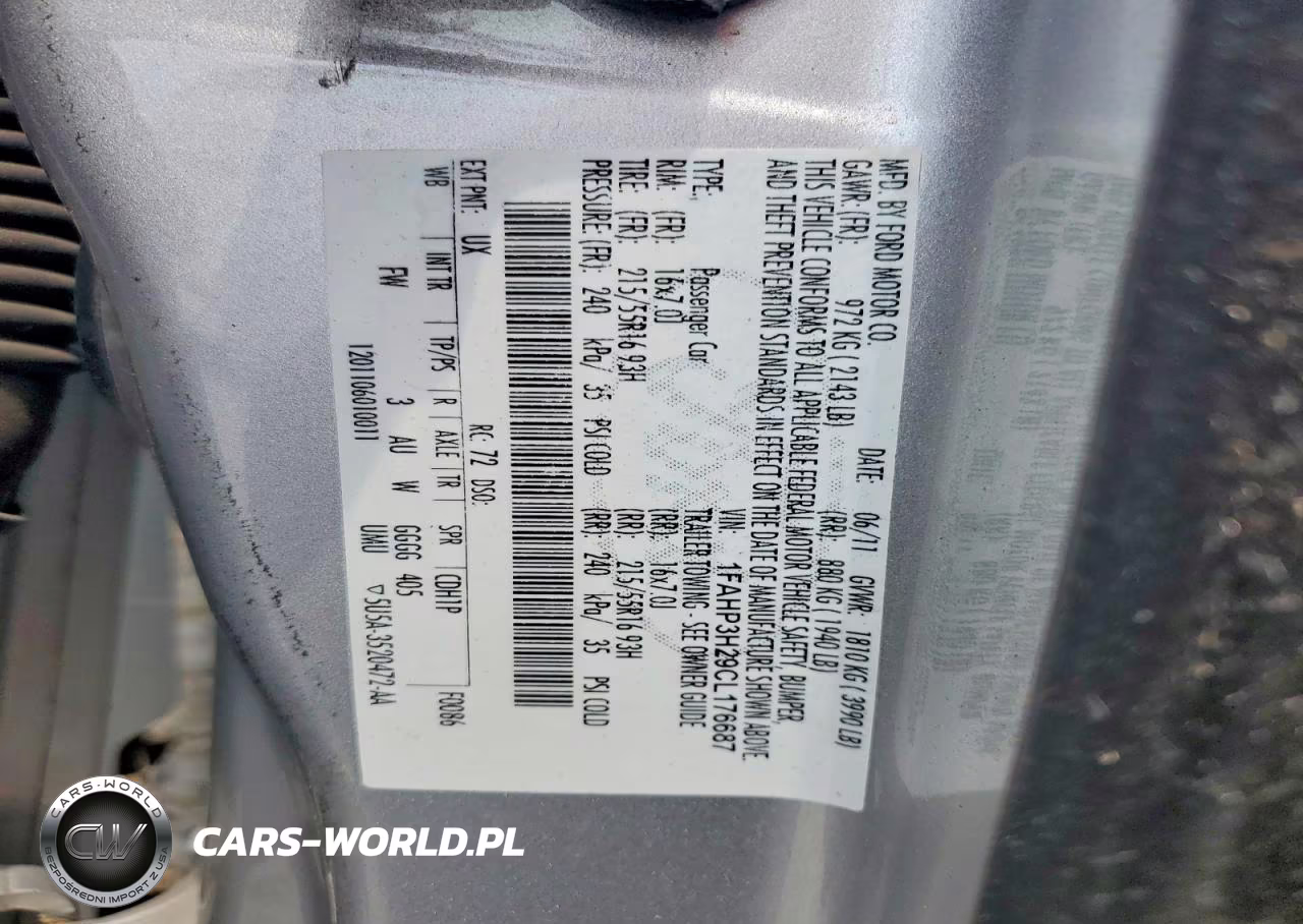 2012 Ford Focus Sel VIN:1FAHP3H29CL176687 - 12