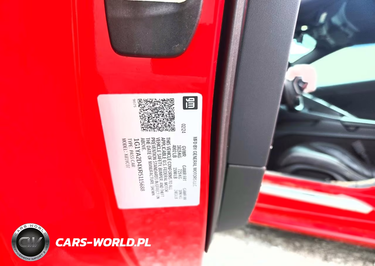 2024 Chevrolet Corvette Stingray 1Lt VIN:1G1YA2D4XR5115688 - 12