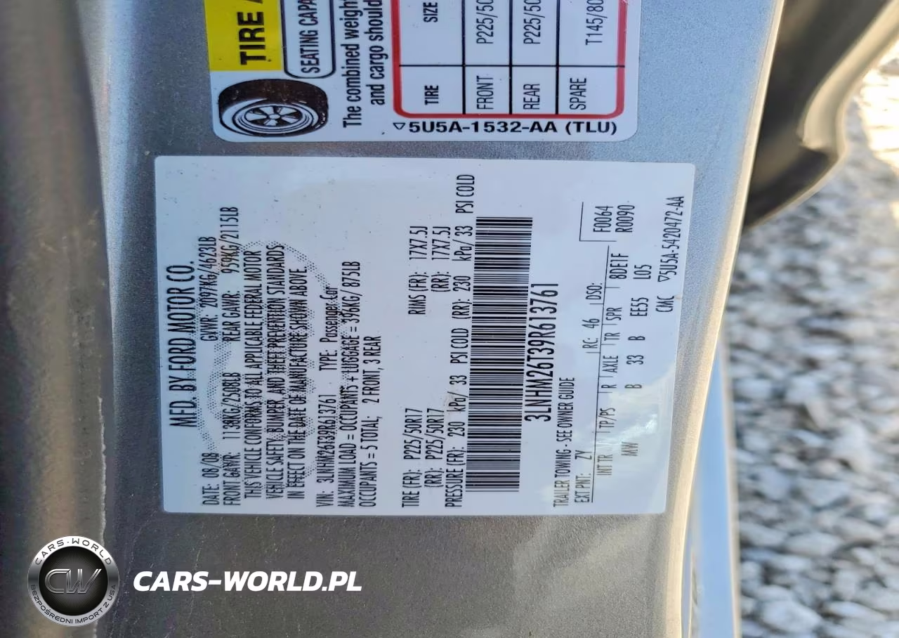 2009 Lincoln Mkz VIN:3LNHM26T39R613761 - 12