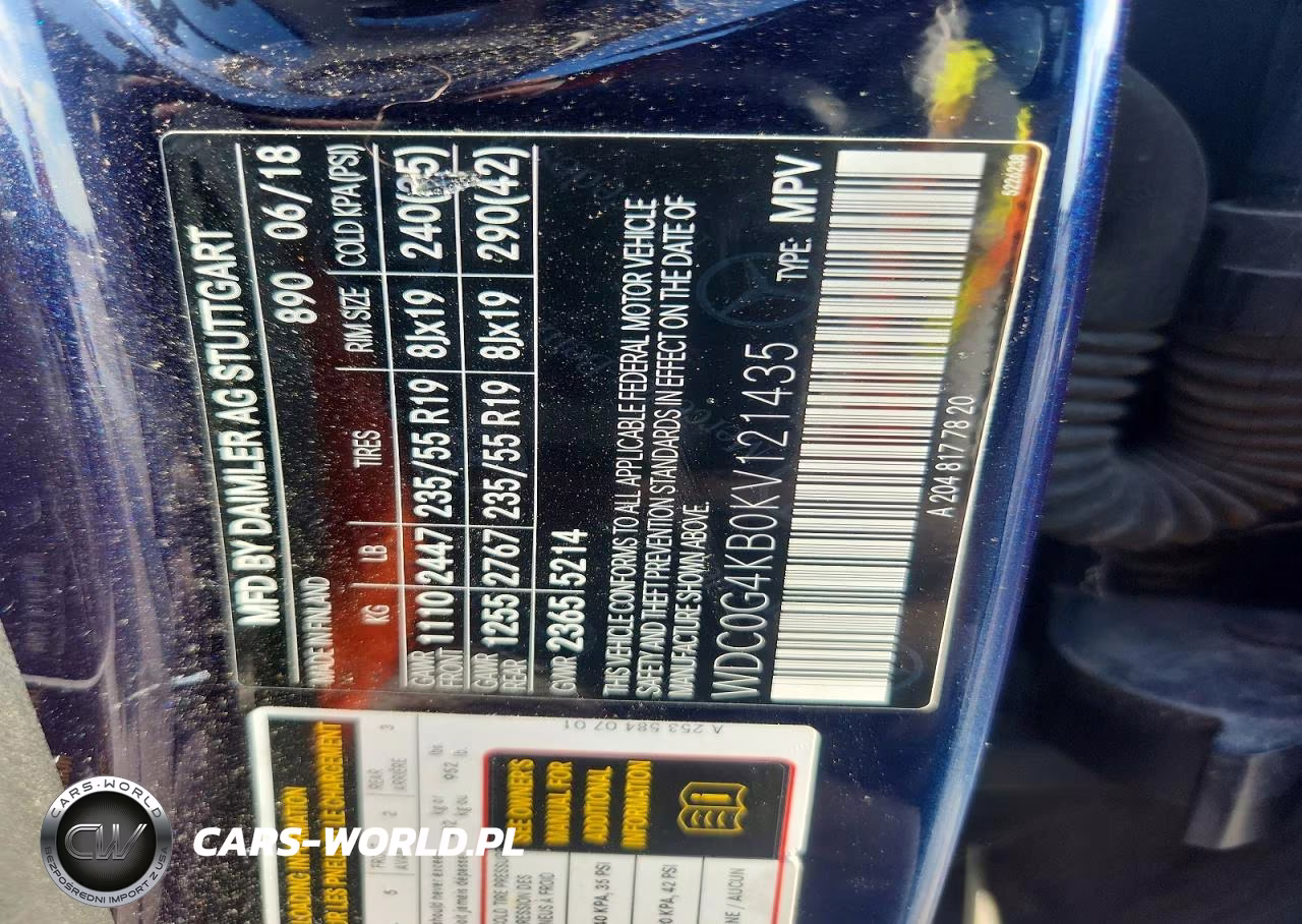 2019 Mercedes-Benz Glc 300 4Matic VIN:WDC0G4KB0KV121435 - 13