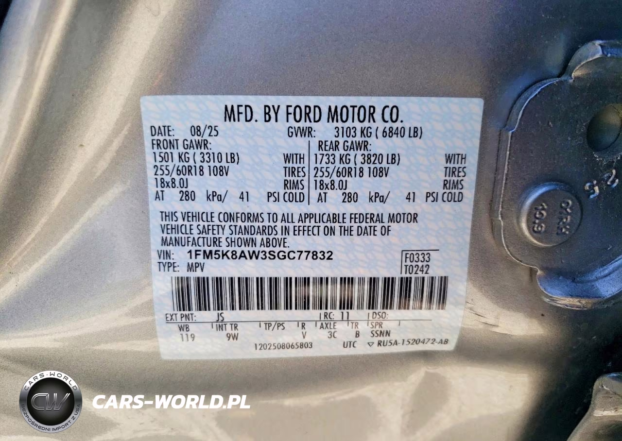 2025 Ford Explorer Police Interceptor VIN:1FM5K8AW3SGC77832 - 13
