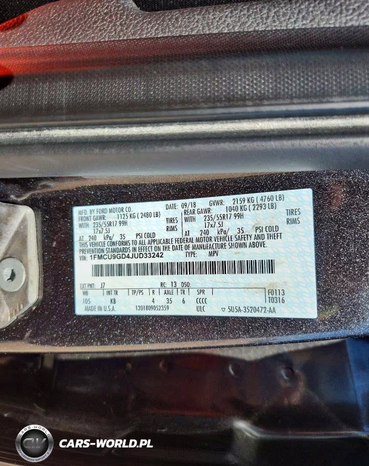 2018 Ford Escape Se VIN:1FMCU9GD4JUD33242 - 13