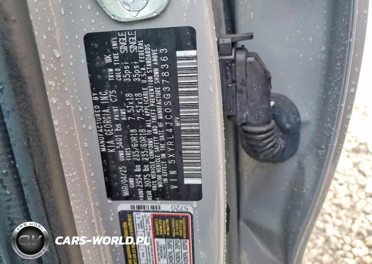 2025 Kia Sorento S VIN:5XYRL4JC0SG378363 - 12