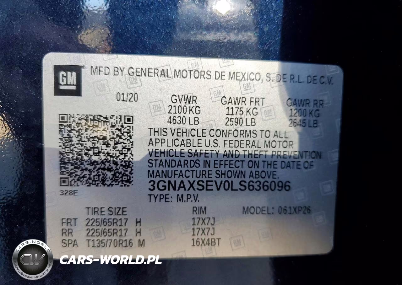 2020 Chevrolet Equinox Ls VIN:3GNAXSEV0LS636096 - 13