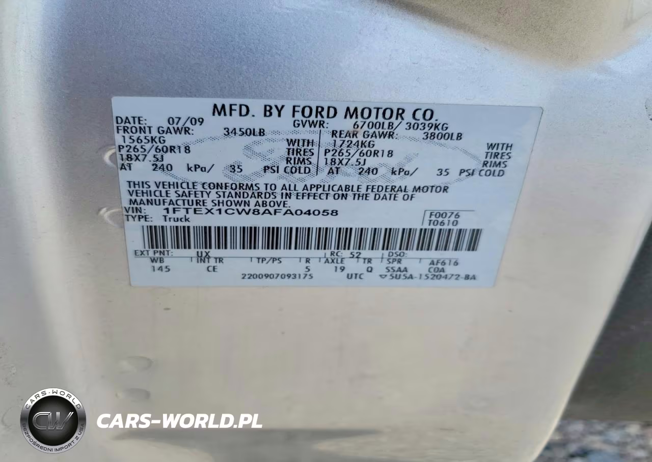 2010 Ford F150 Super Cab VIN:1FTEX1CW8AFA04058 - 12