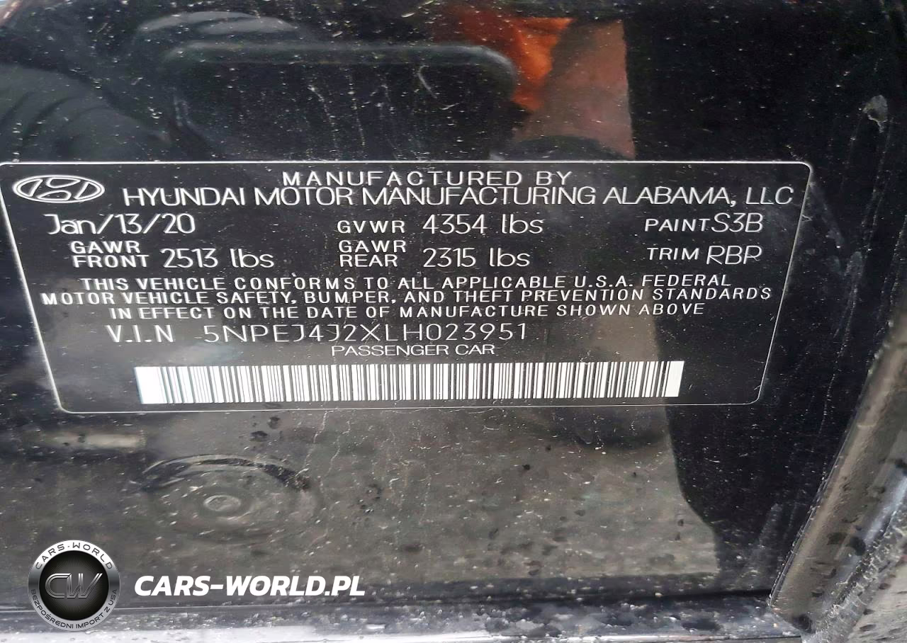 2020 Hyundai Sonata Sel Plus VIN:5NPEJ4J2XLH023951 - 12