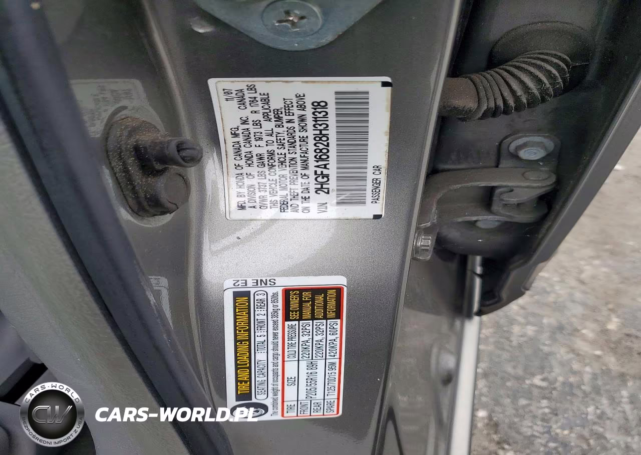2008 Honda Civic Ex VIN:2HGFA16828H311318 - 12