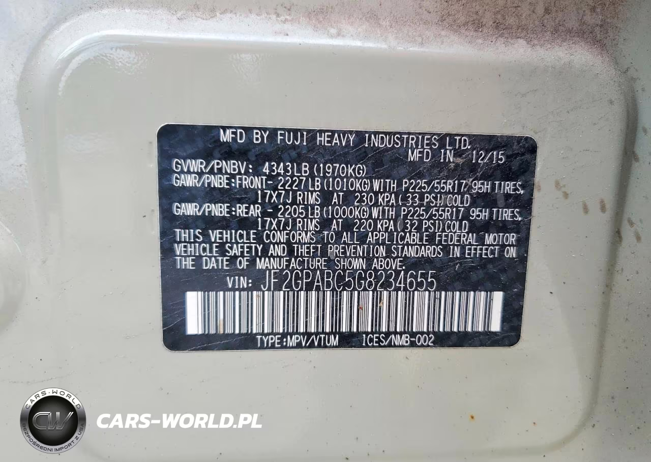 2016 Subaru Crosstrek Premium VIN:JF2GPABC5G8234655 - 13