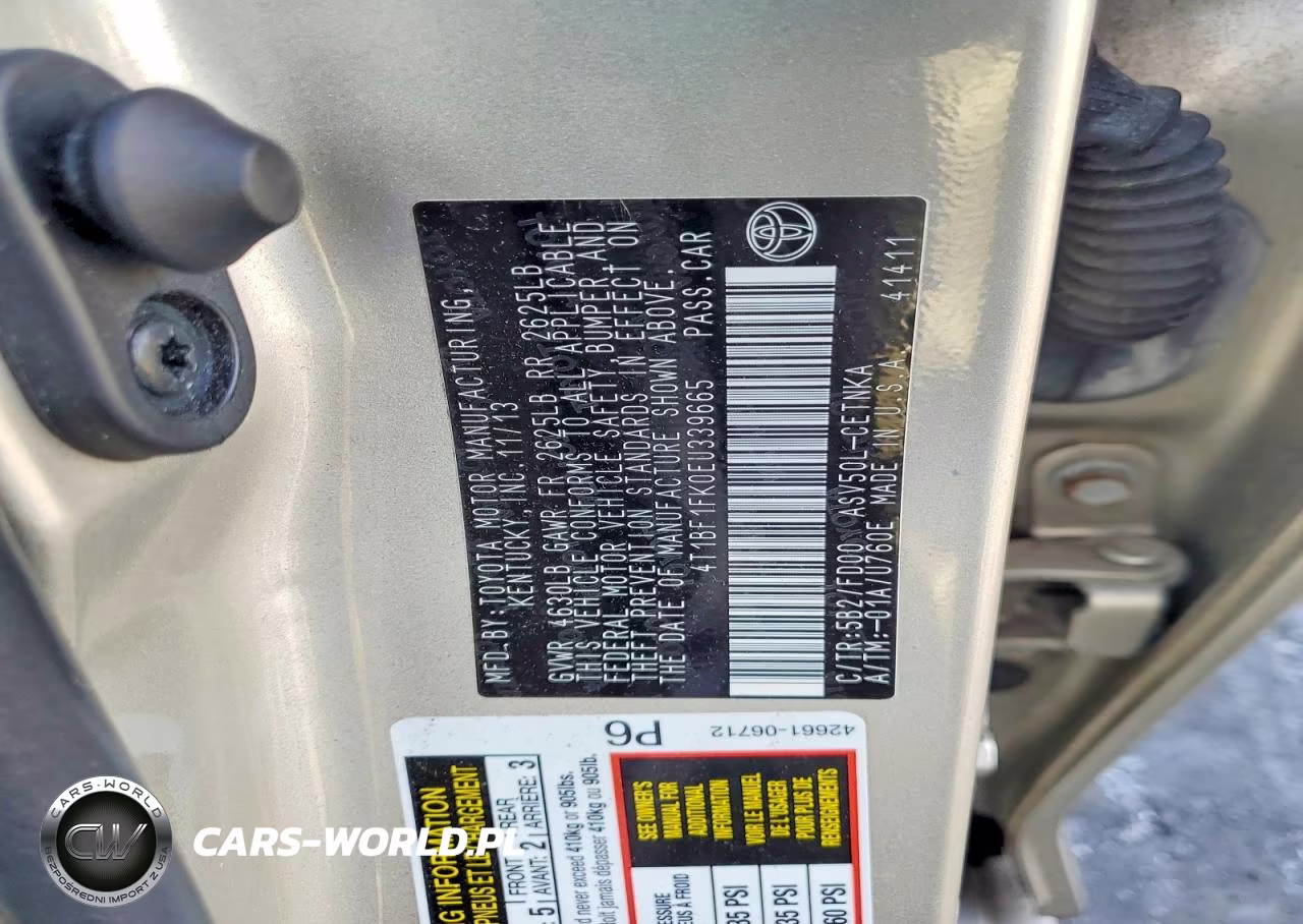 2014 Toyota Camry Le VIN:4T1BF1FK0EU339665 - 13