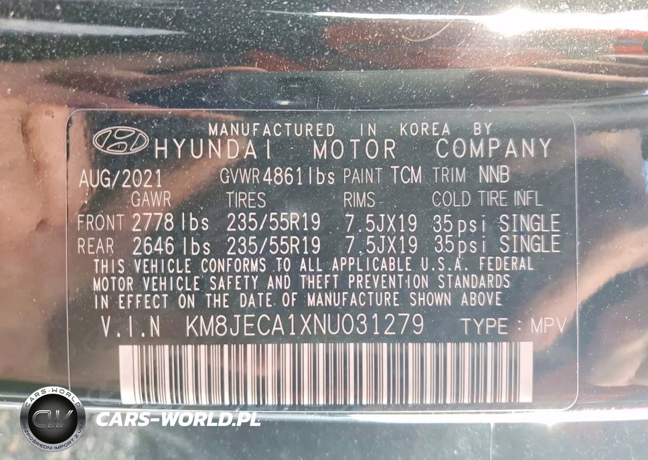 2022 Hyundai Tucson Limited VIN:KM8JECA1XNU031279 - 14