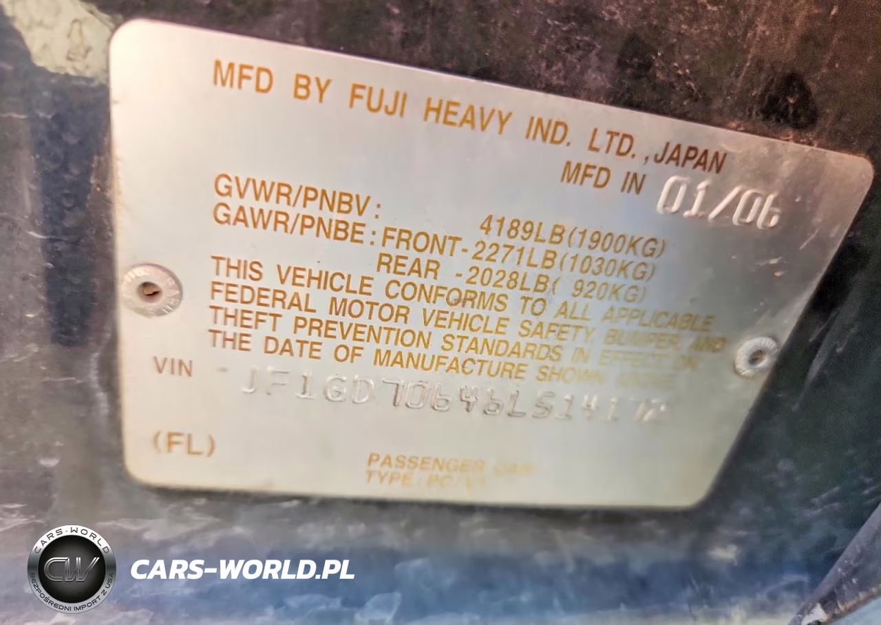 2006 Subaru Impreza Wrx Sti VIN:JF1GD70646L514172 - 12