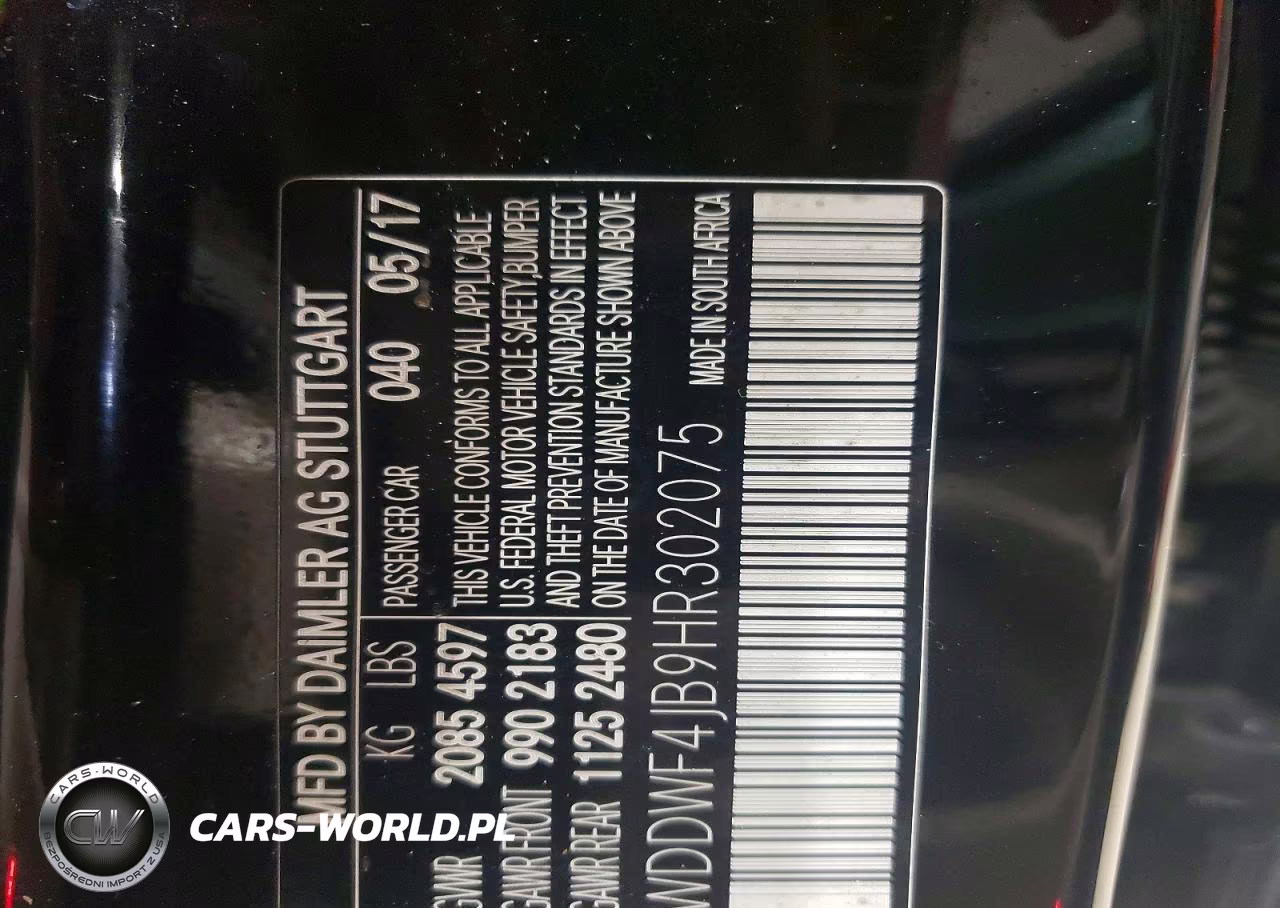 2017 Mercedes-Benz C 300 VIN:WDDWF4JB9HR302075 - 12