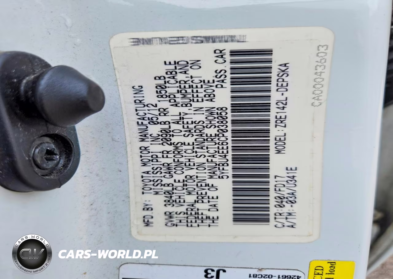 2012 Toyota Corolla S VIN:5YFBU4EE6CP038058 - 12