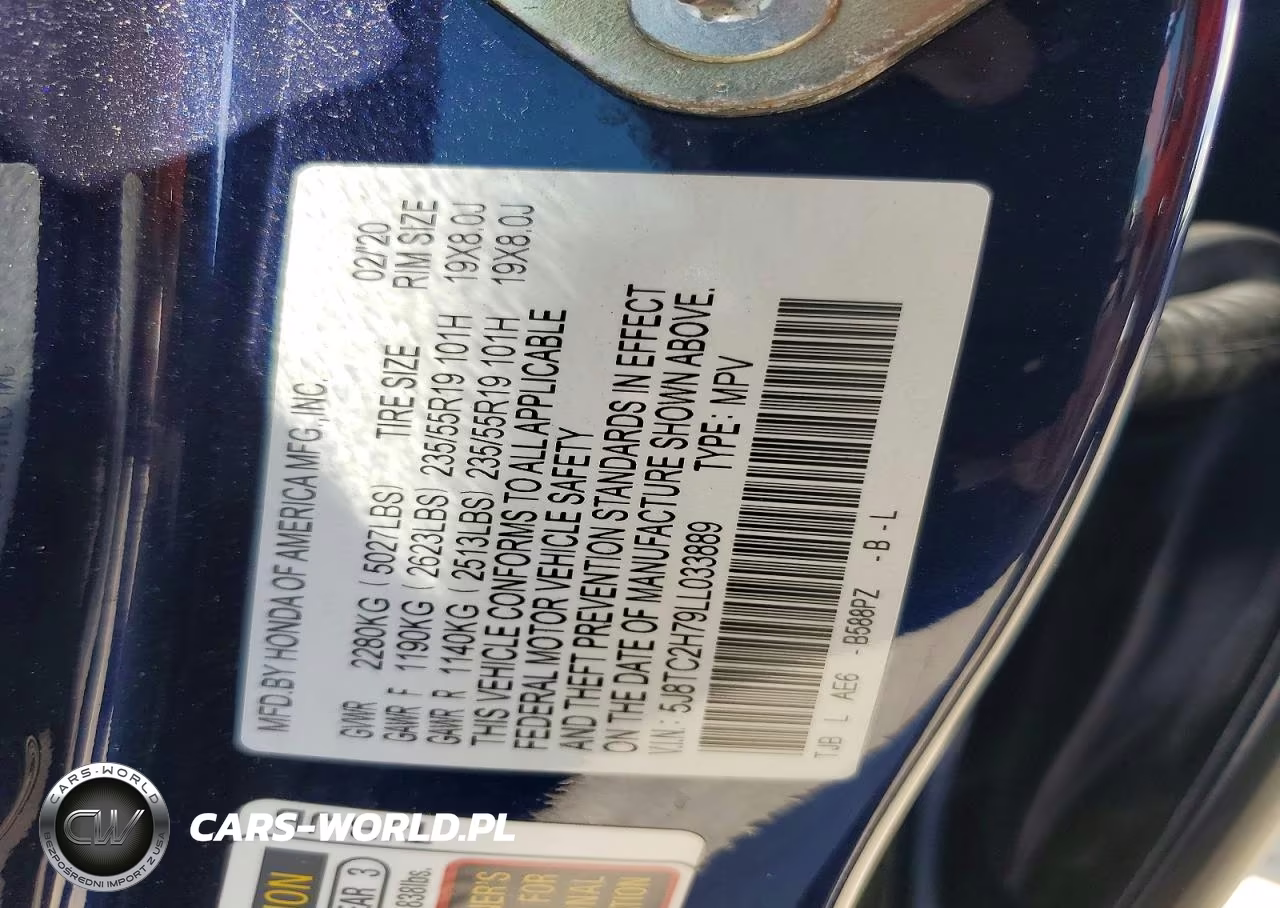 2020 Acura Rdx Advance VIN:5J8TC2H79LL033889 - 13