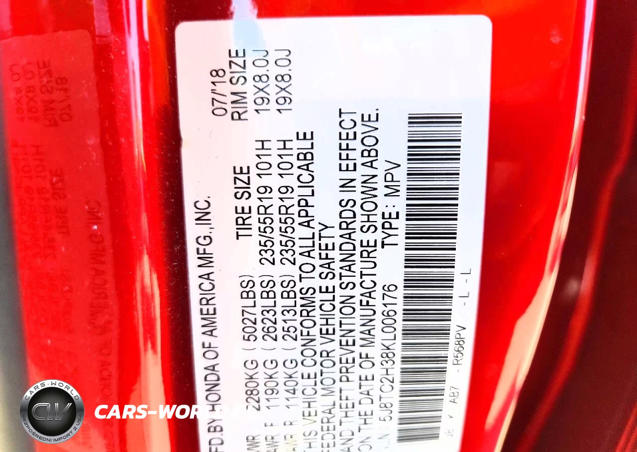 2019 Acura Rdx VIN:5J8TC2H38KL006176 - 13